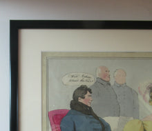 Load image into Gallery viewer, 1829 Georgian Satirical Print John Doyle Reading the Times. King George IV and Duke of Wellington
