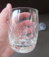 Load image into Gallery viewer, EDINBURGH CRYSTAL. Four Vintage Crystal Tumblers. Two Pairs: One Barrel Shape and Other Straight Sides
