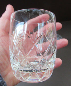 Four Vintage Edinburgh Crystal Tumblers. Scottish Glass
