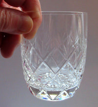 Load image into Gallery viewer, Four Vintage Edinburgh Crystal Tumblers. Scottish Glass

