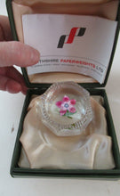 Load image into Gallery viewer, 1970s Pertshire Paperweight Stuart Drysdale Lampwork Paperwith Pink Flower BOXED
