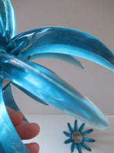 Load image into Gallery viewer, Pair of Collectable Mid Century 1960s Sputnik Style Blue Plastic Lucite Candlestick / Candle Holders. German Freidel
