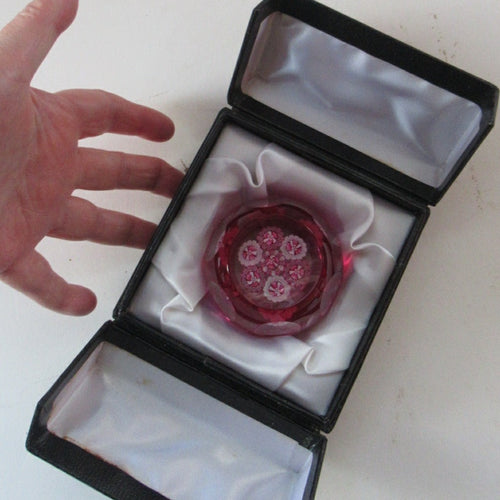 1970s J Cane J Studio Glass Scottish Paperweight Crieff John Deacons