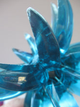 Load image into Gallery viewer, Pair of Collectable Mid Century 1960s Sputnik Style Blue Plastic Lucite Candlestick / Candle Holders. German Freidel
