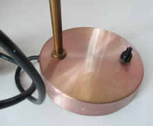 Load image into Gallery viewer, Vintage 1960s Desk Lamp with Moveable Metal Cone Shade &amp; Finger Switch. WORKING 
