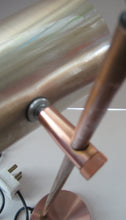 Load image into Gallery viewer, Vintage 1960s Desk Lamp with Moveable Metal Cone Shade &amp; Finger Switch. WORKING 
