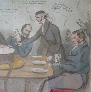 1830s Satirical Print. Westminister Cabinet Selection Procedures
