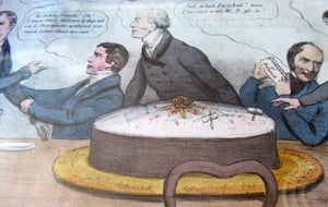 1830s Satirical Print. Westminister Cabinet Selection Procedures