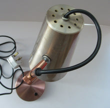 Load image into Gallery viewer, Vintage 1960s Desk Lamp with Moveable Metal Cone Shade &amp; Finger Switch. WORKING 
