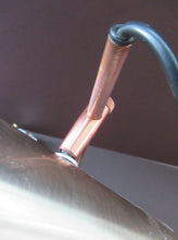 Load image into Gallery viewer, Vintage 1960s Desk Lamp with Moveable Metal Cone Shade &amp; Finger Switch. WORKING 
