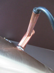 Vintage 1960s Desk Lamp with Moveable Metal Cone Shade & Finger Switch. WORKING 