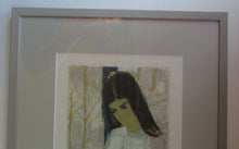 Load image into Gallery viewer, Mid Century Modern Art. Pencil Signed Colour Lithograph. Woman and Child Signed and dated 1963
