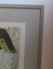Load image into Gallery viewer, Mid Century Modern Art. Pencil Signed Colour Lithograph. Woman and Child Signed and dated 1963
