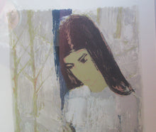 Load image into Gallery viewer, Mid Century Modern Art. Pencil Signed Colour Lithograph. Woman and Child Signed and dated 1963
