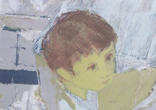 Load image into Gallery viewer, Mid Century Modern Art. Pencil Signed Colour Lithograph. Woman and Child Signed and dated 1963
