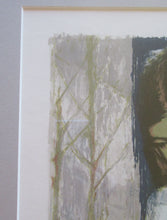 Load image into Gallery viewer, Mid Century Modern Art. Pencil Signed Colour Lithograph. Woman and Child Signed and dated 1963
