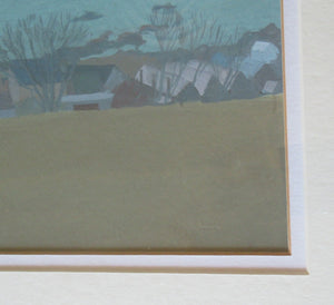 Irene Halliday Watercolour Painting of Johnshaven, Aberdeenshire 1970s Scottish Art for Sale