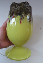 Load image into Gallery viewer, Vintage 1950s Vasart Glass Tulip Lamp Yellow
