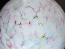Load image into Gallery viewer, 1930s Glass Hanging Goldfish Bowl or Flycatcher Lampshade. Opaque Glass with Tutti Frutti Splatters
