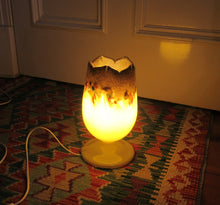 Load image into Gallery viewer, Vintage 1950s Vasart Glass Tulip Lamp Yellow
