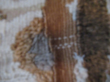 Load image into Gallery viewer, SCOTTISH ART: Vintage 1960s WOVEN TAPESTRY by Maureen Hodge. Panoramic Landscape with a Sailing Boat on the Seashore
