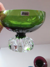 Load image into Gallery viewer, Bo Borgstrom. 1960s Swedish Aseda Footed Glass Bon-Bon Dishes Bowls
