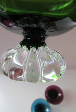Load image into Gallery viewer, Bo Borgstrom. 1960s Swedish Aseda Footed Glass Bon-Bon Dishes Bowls
