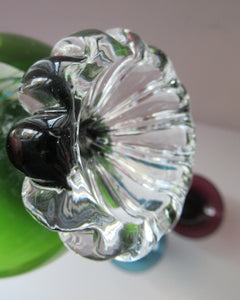 Bo Borgstrom. 1960s Swedish Aseda Footed Glass Bon-Bon Dishes Bowls