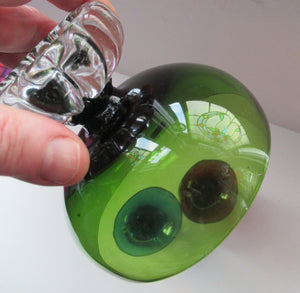 Bo Borgstrom. 1960s Swedish Aseda Footed Glass Bon-Bon Dishes Bowls
