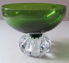 Load image into Gallery viewer, Bo Borgstrom. 1960s Swedish Aseda Footed Glass Bon-Bon Dishes Bowls
