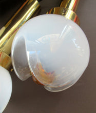 Load image into Gallery viewer, Vintage 1970s MAZZEGA Murano Glass Hanging Pendant Light Fitting with Three Shades.
