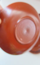 Load image into Gallery viewer, 1960s Scottish Wilson Terracotta Cups and Saucers Swans Pattern
