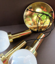Load image into Gallery viewer, Vintage 1970s MAZZEGA Murano Glass Hanging Pendant Light Fitting with Three Shades.
