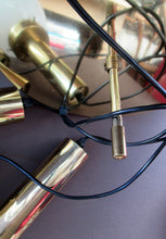 Load image into Gallery viewer, Vintage 1970s MAZZEGA Murano Glass Hanging Pendant Light Fitting with Three Shades.
