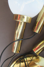 Load image into Gallery viewer, Vintage 1970s MAZZEGA Murano Glass Hanging Pendant Light Fitting with Three Shades.
