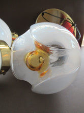 Load image into Gallery viewer, Vintage 1970s MAZZEGA Murano Glass Hanging Pendant Light Fitting with Three Shades.
