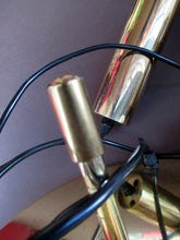Load image into Gallery viewer, Vintage 1970s MAZZEGA Murano Glass Hanging Pendant Light Fitting with Three Shades.
