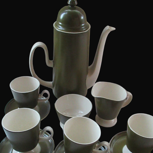 1960s Olive Oslo Part Coffee Set Carlton Ware 
