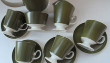 Load image into Gallery viewer, 1960s Olive Oslo Part Coffee Set Carlton Ware 
