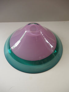 SIMON MOORE. Collectable Contemporary 1990s British Studio Glass Bowl
