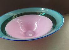Load image into Gallery viewer, Large Simon Moore Incalmo Bowl. 1980s British Studio Glass Signed
