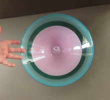 Load image into Gallery viewer, Large Simon Moore Incalmo Bowl. 1980s British Studio Glass Signed
