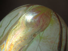 Load image into Gallery viewer, Siddy Langley British Studio Bowl Lustre Glass Bowl with Iridescent Gold Trails
