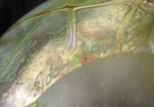 Load image into Gallery viewer, Siddy Langley British Studio Bowl Lustre Glass Bowl with Iridescent Gold Trails
