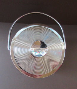 SCOTCH WHISKY Advertising Ice Bucket. Collectable 1960s Issue - with Whisky Advertisements Printed on the Outside. Lovely and clean