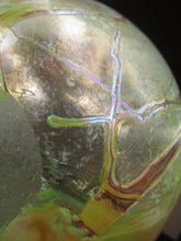 Load image into Gallery viewer, Siddy Langley British Studio Bowl Lustre Glass Bowl with Iridescent Gold Trails
