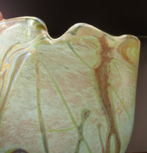 Load image into Gallery viewer, Siddy Langley British Studio Bowl Lustre Glass Bowl with Iridescent Gold Trails

