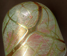 Load image into Gallery viewer, Siddy Langley British Studio Bowl Lustre Glass Bowl with Iridescent Gold Trails
