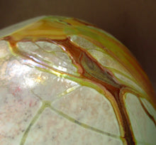 Load image into Gallery viewer, Siddy Langley British Studio Bowl Lustre Glass Bowl with Iridescent Gold Trails
