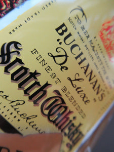 SCOTCH WHISKY Advertising Ice Bucket. Collectable 1960s Issue - with Whisky Advertisements Printed on the Outside. Lovely and clean